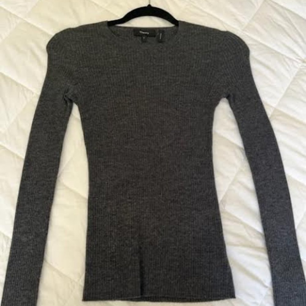 Theory Mirzi B Merino Wool Top